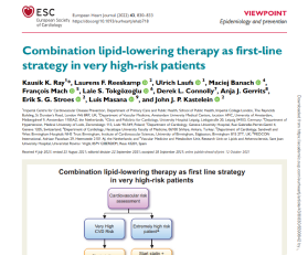 Publication on combination lipid-lowering therapy results