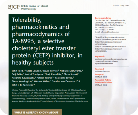 Publication on tolerability, pharmacokinetics, and pharmacodynamics of TA-8995